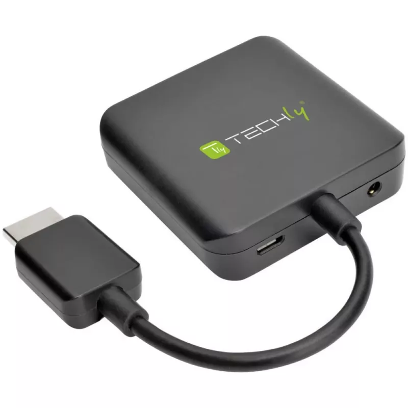 Techly HDMI heliväljundi ekstraktor Stereo/Heli 5.1 kanal 4K 3D IDATA HDMI-VGA8