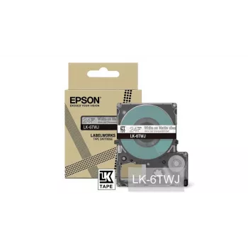 Sildilint Epson LK-6TWJ läbipaistev valge termosiirdega 2,4 cm