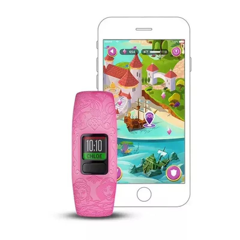 Randmeaktiivsuse jälgija Garmin Vivofit Jr.2 Roosa MIP-ekraan 88x88