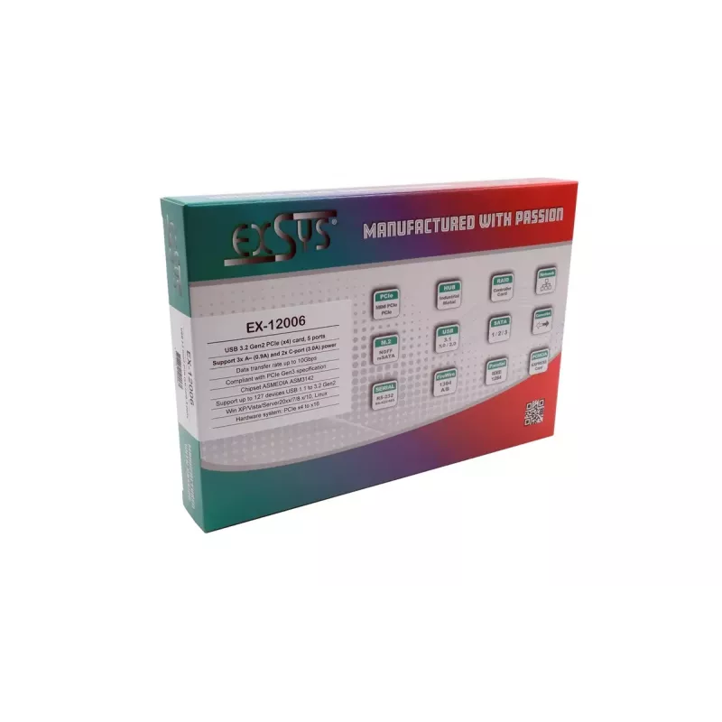 Liidesekaart EXSYS EX-12006 Sisemine USB 3.2 Gen 2