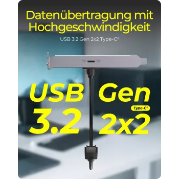 ICY BOX USB USB-C tagapaneel sisemise USB Type-E pistikuga