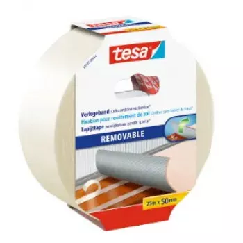Teip Tesa 55735-00014-11, polüpropüleen (PP) valge, 25 m × 50 mm, sisetingimustes märgistamiseks