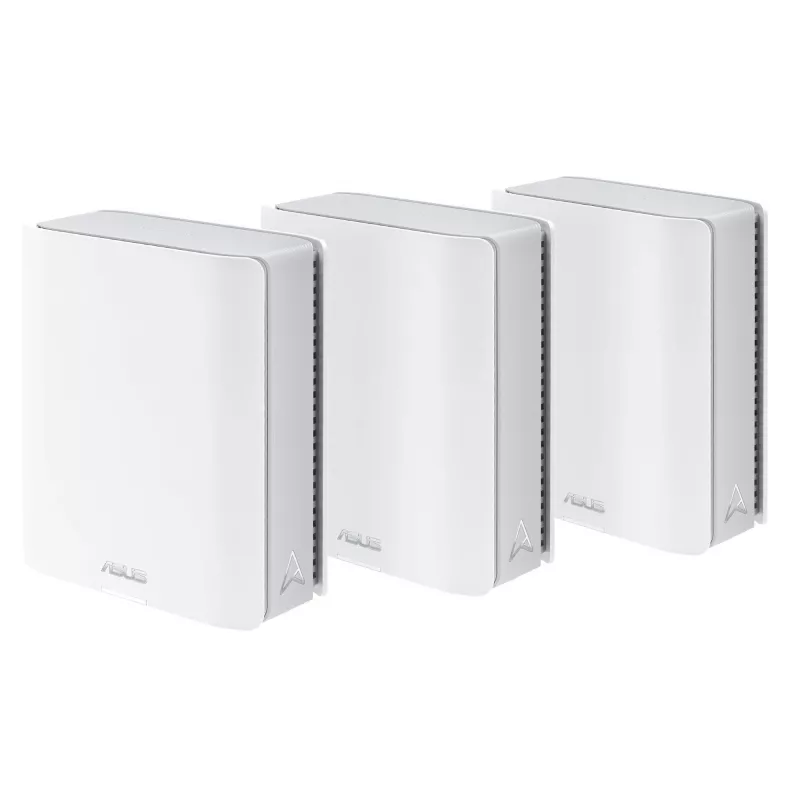ASUS ZenWiFi BT8 kolmeribalise võrgusilmaruuteriga (2,4 GHz / 5 GHz / 6 GHz) Wi-Fi 7 (802.11be) Valge 3 sisemist