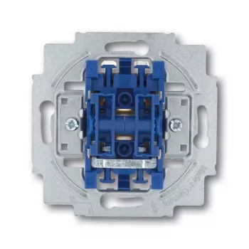 Elektrilüliti 1P Busch-Jaeger 1413-0-0491 — 1-pooluseline, 250 V AC, 10 A, Sinine metallik, 71×71×25 mm