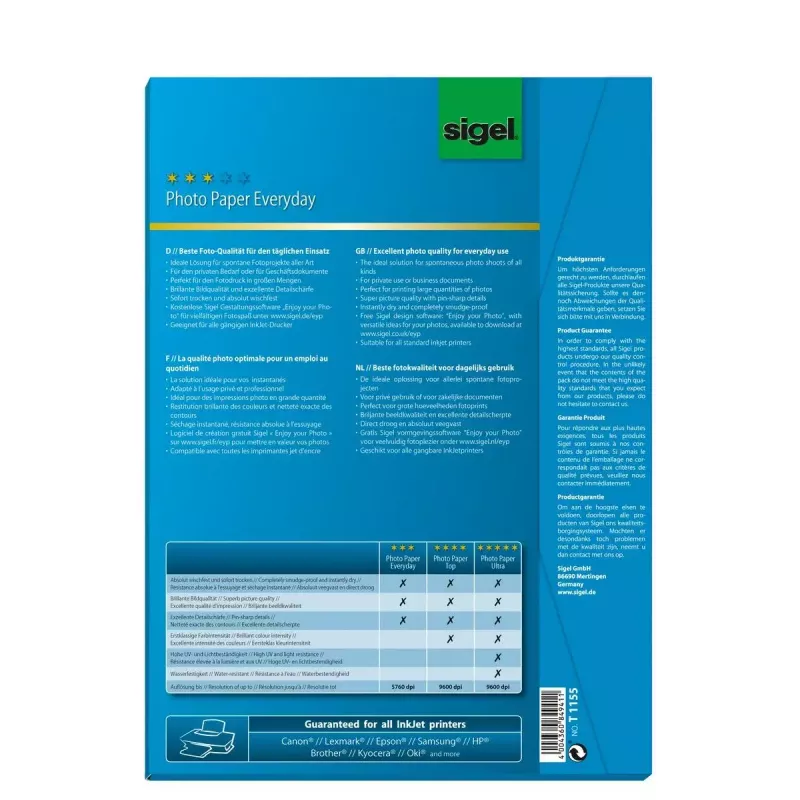 Fotopaber A4 Sigel T1155 kõrgläikega