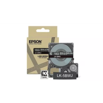 Sildilint Epson LK-5BWJ must valge termosiirdega 1,8 cm