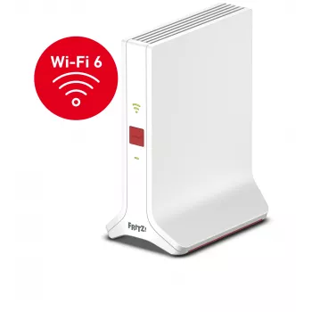 Wi‑Fi repiiter FRITZ Repeater 3000 AX Edition — kaheribaline 2,4/5 GHz, Wi‑Fi 6 (802.11ax), kuni 2400 Mbps, Gigabit Ethernet