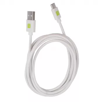 Techly ICOC MUSB20-CMAM20TW USB-kaabel USB 2.0 2 m USB A USB C Valge