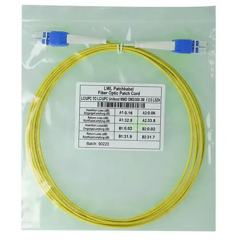 BlueOptics SFP8181BU5MK InfiniBand kiudoptiline kaabel 5m LC Kollane