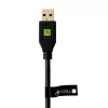 Techly ICOC MUSB312-CMAM05T USB-kaabel USB 3.2 Gen 1 (3.1 Gen 1) 0,5 m USB A USB C Must