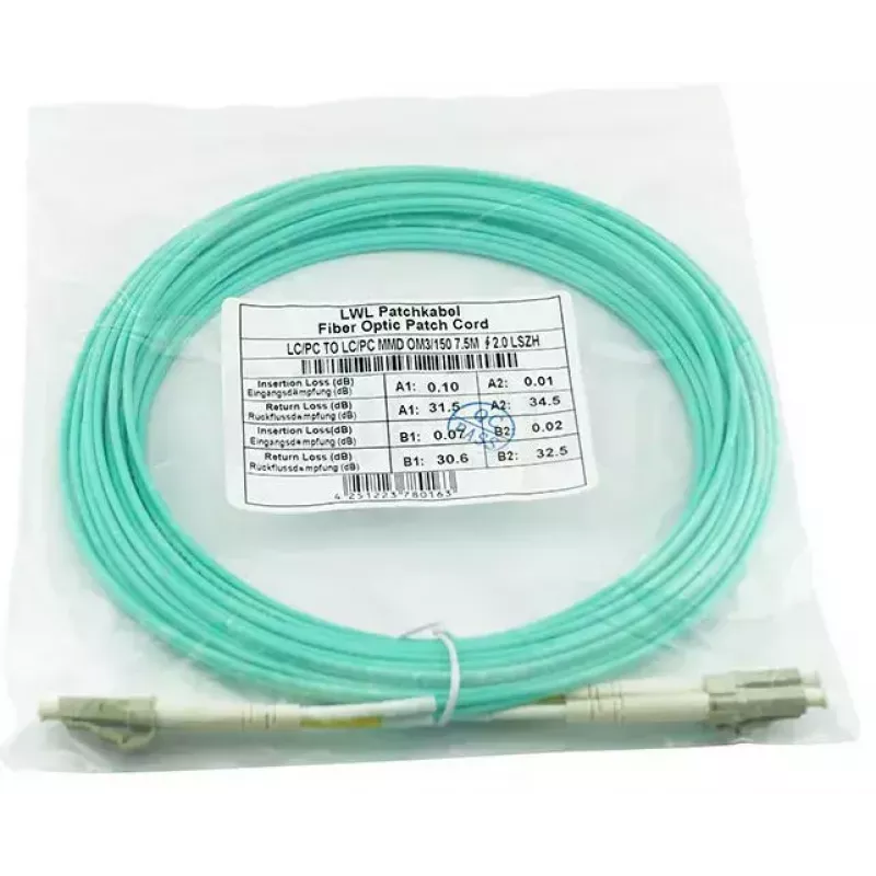 BlueOptics AJ835A InfiniBand fiiberoptiline kaabel 2 m LC Aqua OM3