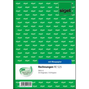 Ärivorm Sigel RE525 A5 Sinine Valge 100 lehte