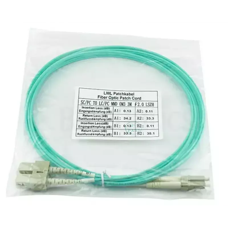 BlueOptics 221691-B22-BO LC/SC mitmemoodiline valguskaabli ühenduskaabel, 5 m