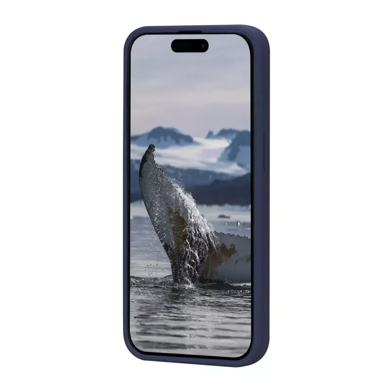 Cover dbramante1928 Greenland iPhone 15 Pacific Blue Monochromatic