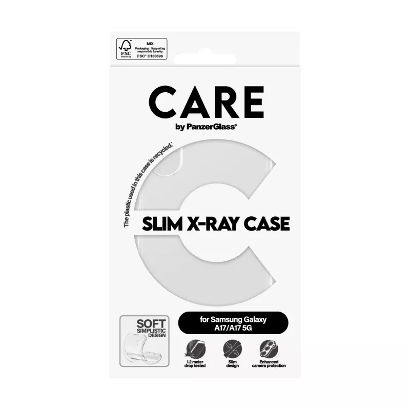 Kaitsev telefoniümbris PanzerGlass CARE Transparent X-Ray Soft Basic Samsung Galaxy jaoks (mudel CR73372)