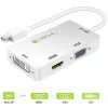 Techly Adapter 3-in-1 Mini DisplayPort (Thunderbolt) HDMI-le / DVI-le / VGA-le IADAP MDP-COMBOF12