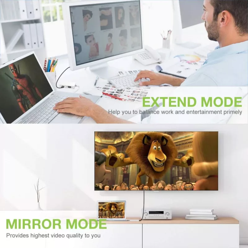 Techly Adapter 3-in-1 Mini DisplayPort (Thunderbolt) HDMI-le / DVI-le / VGA-le IADAP MDP-COMBOF12