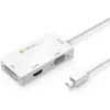 Techly Adapter 3-in-1 Mini DisplayPort (Thunderbolt) HDMI-le / DVI-le / VGA-le IADAP MDP-COMBOF12