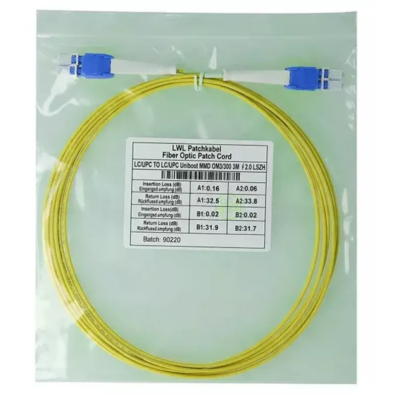 Valguskaabel BlueOptics SFP8181BU0.5MK 0,5 m LC kollane