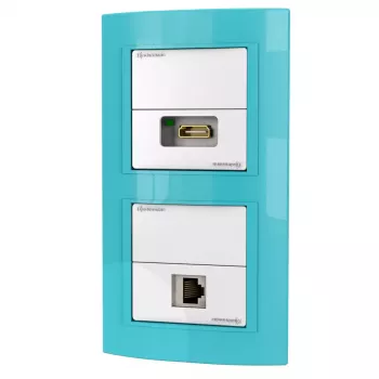 Pistikupesa RJ-45 + HDMI Kindermann 7456 000 544