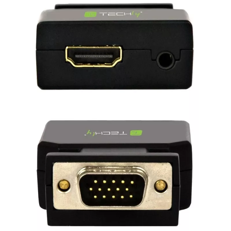 Techly Mini Converter VGA ja Audio HDMI-ks IDATA VGA-HDMINI
