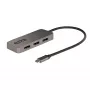 StarTech.com 3-pordiline USB-C mitme monitori adapter, USB USB-C → 3x DisplayPort 1.4 MST jaotur, kolmekordne 4K 60 Hz DP sülearvuti ekraanilaiend / jaotur, HDR, eriti pikk sisseehitatud kaabel – ainult Windows