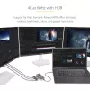 StarTech.com 3-pordiline USB-C mitme monitori adapter, USB USB-C → 3x DisplayPort 1.4 MST jaotur, kolmekordne 4K 60 Hz DP sülearvuti ekraanilaiend / jaotur, HDR, eriti pikk sisseehitatud kaabel – ainult Windows