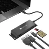 Techly IADAP-USBC-935 sülearvuti dokk/portide paljundaja Juhtmega USB 3.2 Gen 1 (3.1 Gen 1) USB-C Must