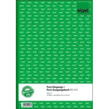 Kirjutusmärkmik Sigel PG415 A4 50 lehte roheline valge