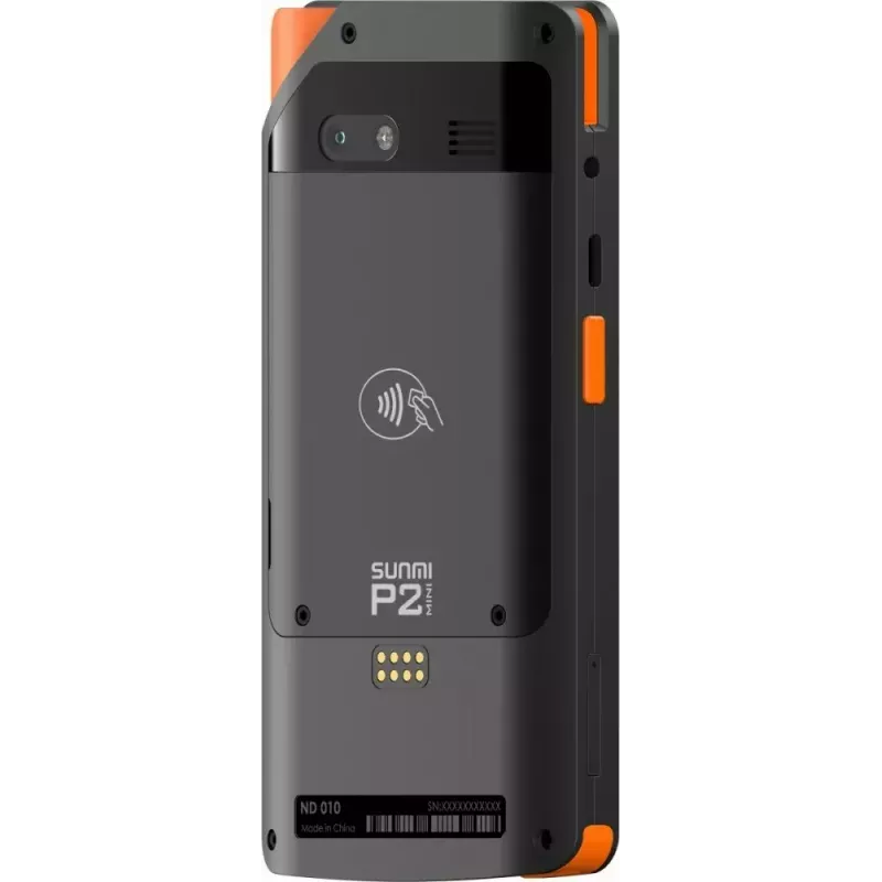 Mobiilne POS SUNMI P2 Mini 2 GB muutmälu, 16 GB salvestusruumi ja 5 MP kaameraga