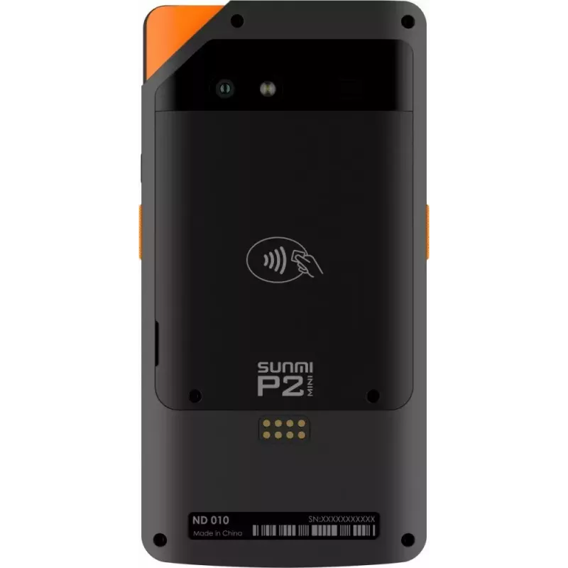 Mobiilne POS SUNMI P2 Mini 2 GB muutmälu, 16 GB salvestusruumi ja 5 MP kaameraga