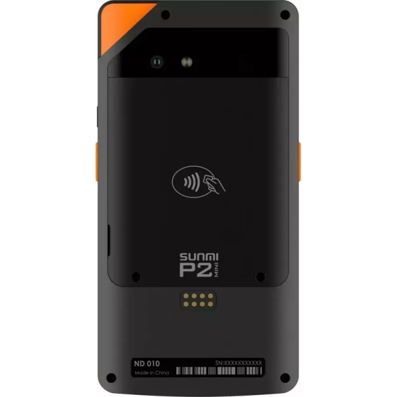Mobiilne POS SUNMI P2 Mini 2 GB muutmälu, 16 GB salvestusruumi ja 5 MP kaameraga