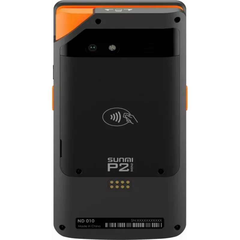 Mobiilne POS SUNMI P2 Mini 2 GB muutmälu, 16 GB salvestusruumi ja 5 MP kaameraga
