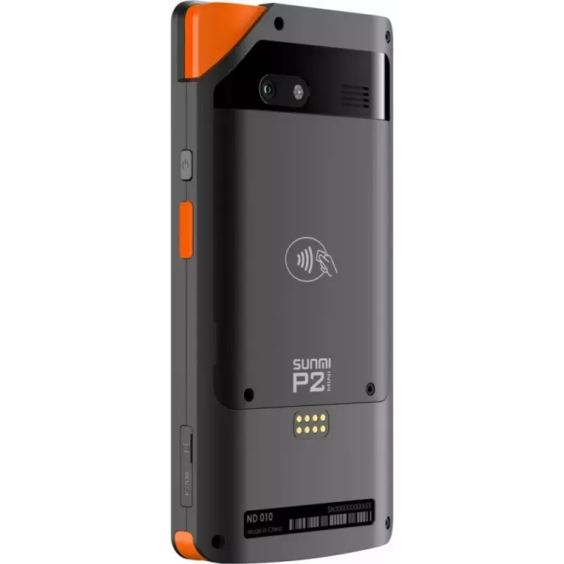 Mobiilne POS SUNMI P2 Mini 2 GB muutmälu, 16 GB salvestusruumi ja 5 MP kaameraga