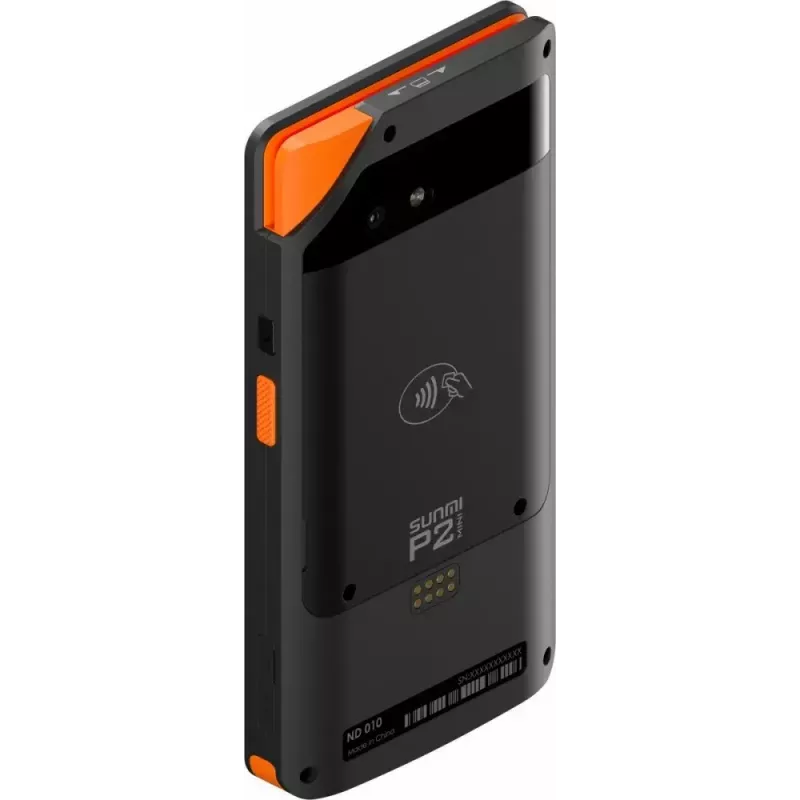 Mobiilne POS SUNMI P2 Mini 2 GB muutmälu, 16 GB salvestusruumi ja 5 MP kaameraga