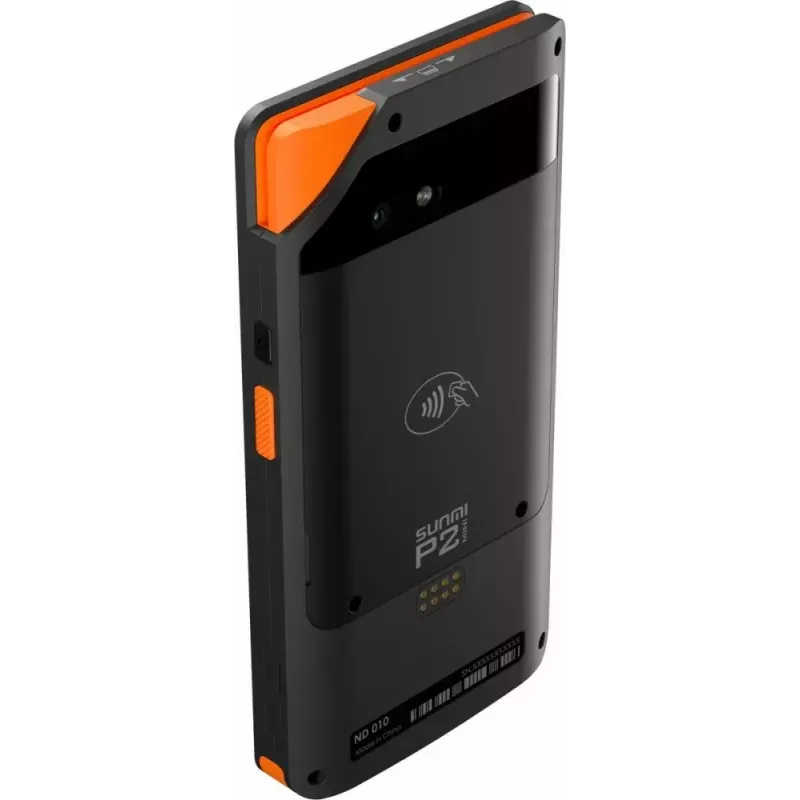 Mobiilne POS SUNMI P2 Mini 2 GB muutmälu, 16 GB salvestusruumi ja 5 MP kaameraga