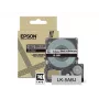 Epson matiteip – hall/must 18 mm (8 m) – LK-5ABJ, must hallil, LK, Rhino, LabelWorks LW-C410, LabelWorks LW-C610, 1,8 cm, 8 m