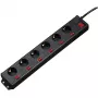 Hama 00137259 pikendusjuhe 1,4 m 6 vahelduvvoolupesa Siseruumidesse Must