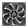 Fan Arctic P8 õhuke PWM PST 80mm madalprofiil 38,23 m³/h vedeldünaamiline laager must