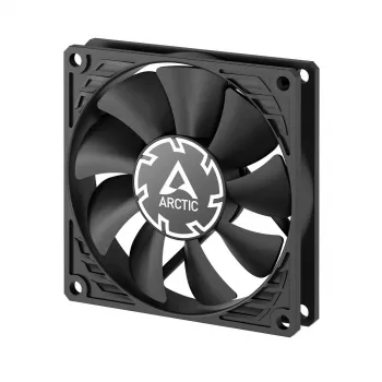 Fan Arctic P8 õhuke PWM PST 80mm madalprofiil 38,23 m³/h vedeldünaamiline laager must