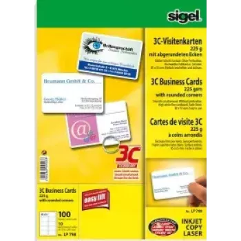 Visidikaart Sigel LP798 100 tk