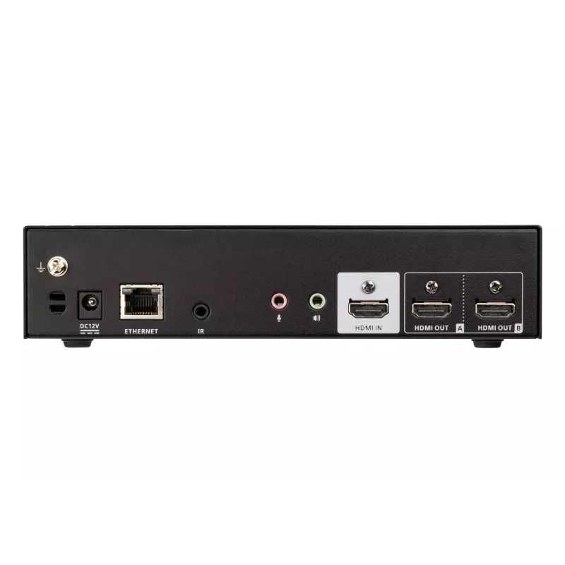 ATEN sujuva esitluse lüliti Quad V-ga, HDMI, USB Type-A, metall, must, 60 Hz, 15 m