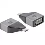 Techly IADAP USBC-VGAC USB-graafikaadapter 1920 x 1200 pikslit Must, Hõbedane