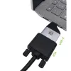 Techly IADAP USBC-VGAC USB-graafikaadapter 1920 x 1200 pikslit Must, Hõbedane
