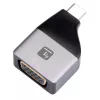 Techly IADAP USBC-VGAC USB-graafikaadapter 1920 x 1200 pikslit Must, Hõbedane
