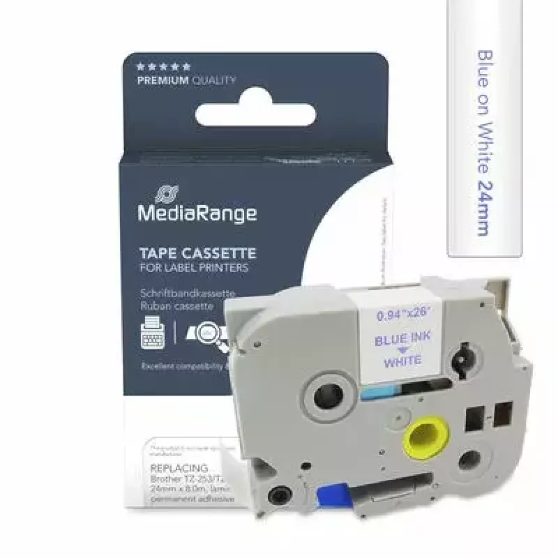 Printeririba MediaRange MRBTZ253 sinine 2,4 cm 8 m