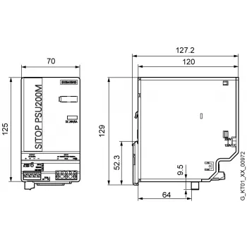Siemens 6EP1333-3BA10 toiteadapter/inverter siseruumides kasutatav Mitmevärviline