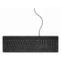 DELL Juhtmega klaviatuur - KB216 - Hispaania (QWERTY) - Must, Täissuuruses (100%), Juhtmega, USB, QWERTY, Must