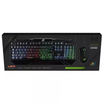 MediaRange MRGS102 mänguklaviatuuri ja hiire komplekt USB QWERTZ must RGB