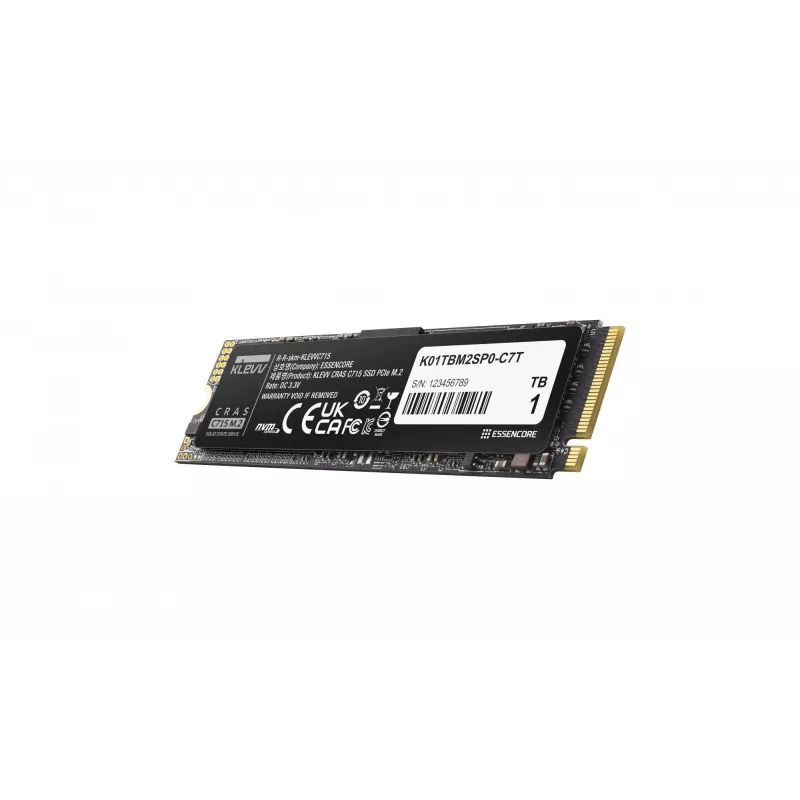 SSD-ketas KLEVV 1 TB M.2 2280 PCIe Gen3 NVMe K01TBM2SP0-C7T